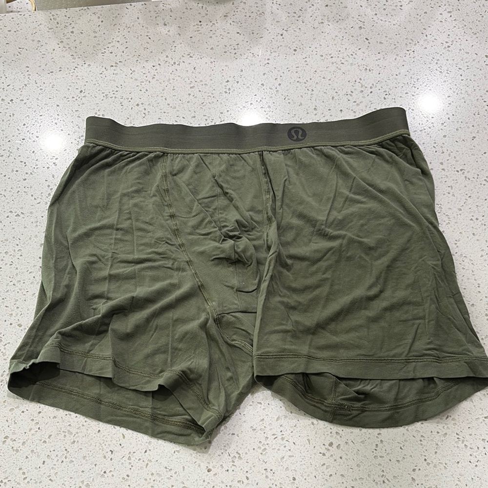 lululemon athletica Green Boxer Briefs Soft Stretchy Fabric